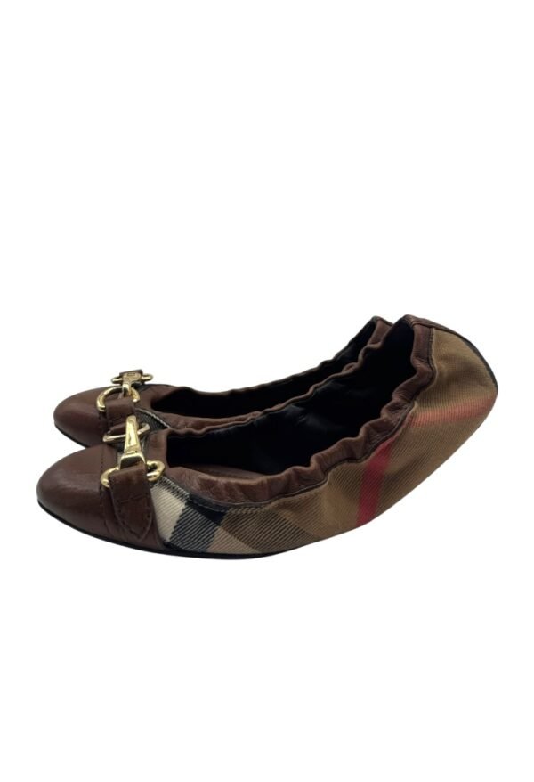 BURBERRY - BALLERINA FLATS CHECK HOUSE - Image 4